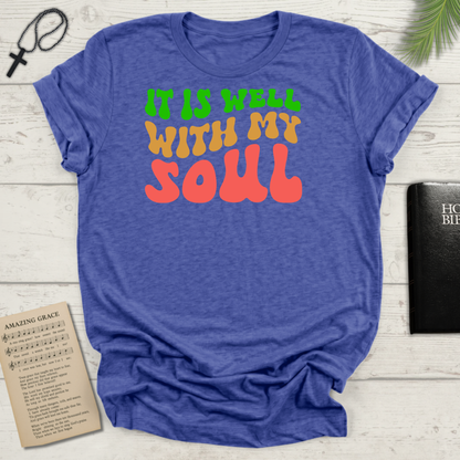 "It Is Well With My Soul" Front Print  Unisex Softstyle T-Shirt