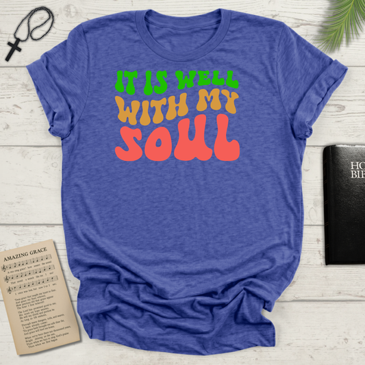 "It Is Well With My Soul" Front Print  Unisex Softstyle T-Shirt
