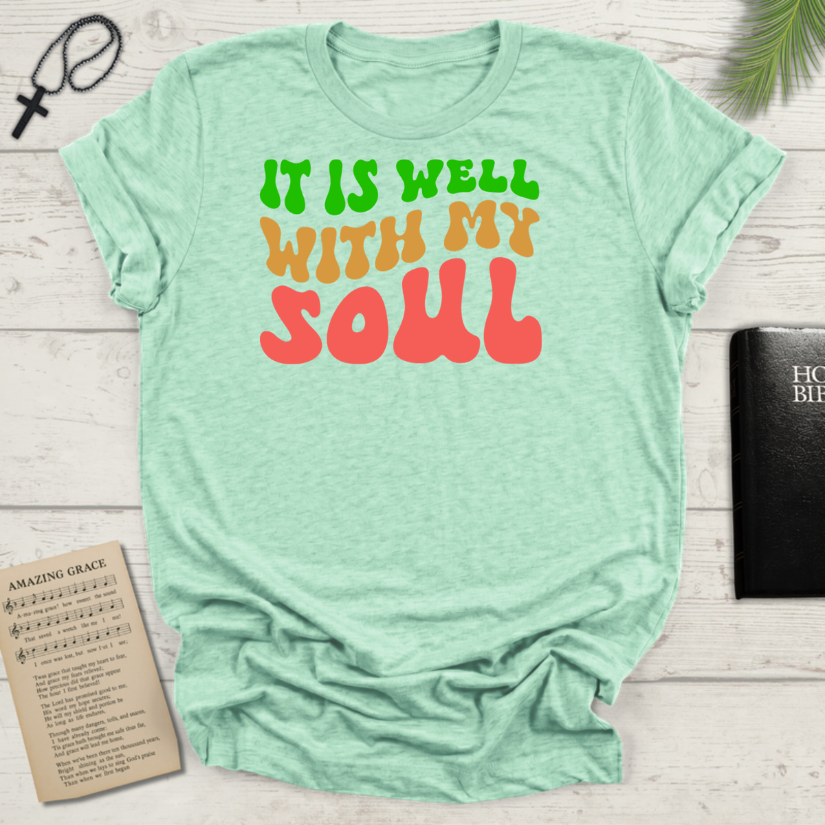 "It Is Well With My Soul" Front Print  Unisex Softstyle T-Shirt