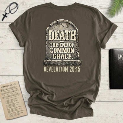 Death - The End of Common Grace - Tombstone Christian Graphic T-Shirt