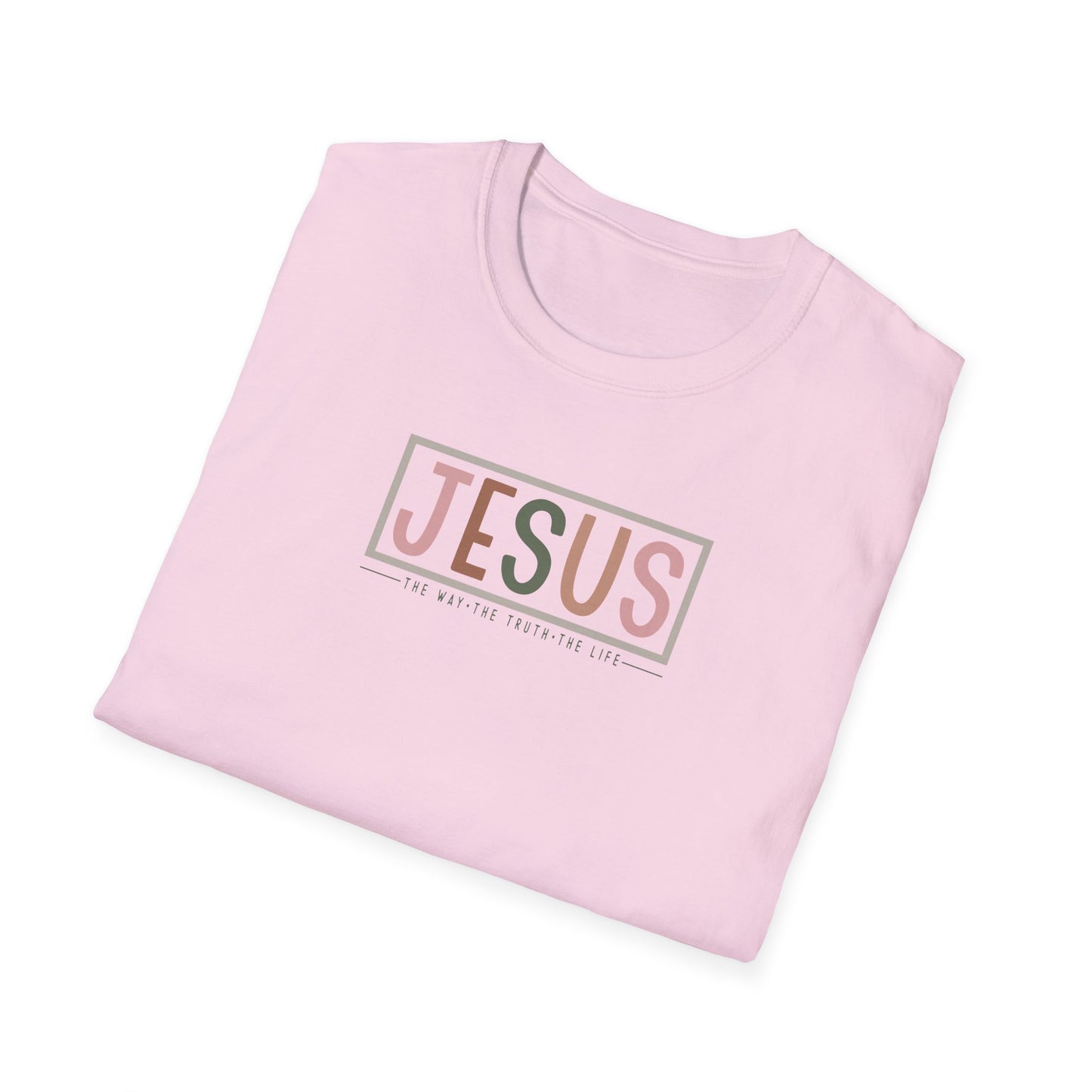"Jesus - The Way The Truth The Life" Unisex Softstyle T-Shirt