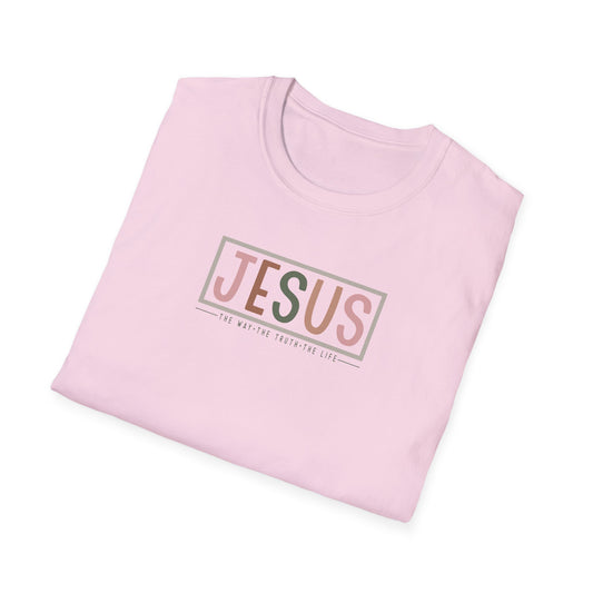 "Jesus - The Way The Truth The Life" Unisex Softstyle T-Shirt