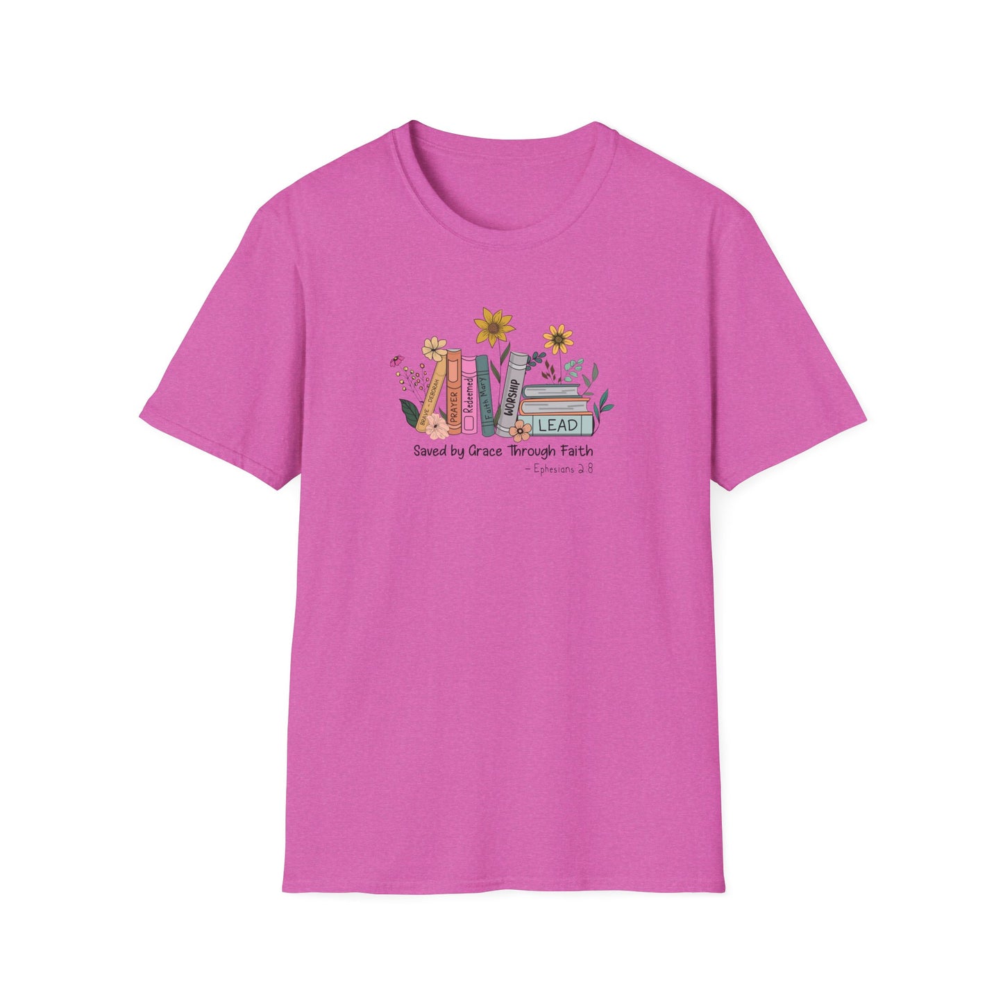 Flowers & Books Unisex Softstyle T-Shirt