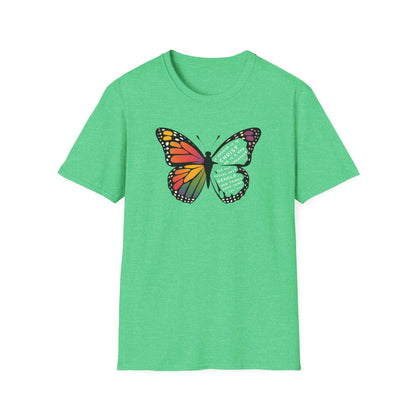 Bold & Colorful “New in Christ” Bible Verse Tee Unisex Softstyle T-Shirt