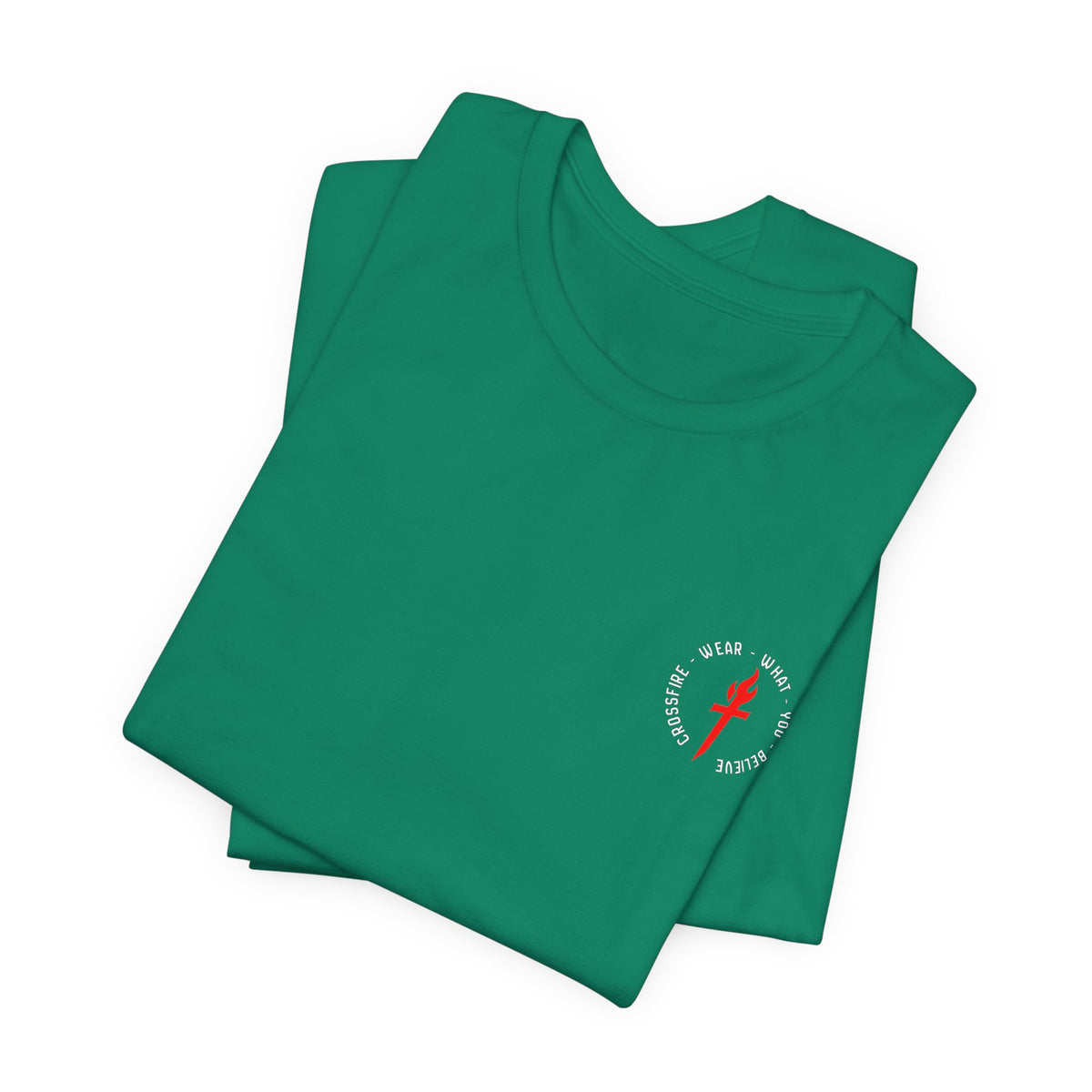 "The Suit Didn't Change Him" Back Print Christian T-Shirt