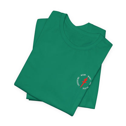 "The Suit Didn't Change Him" Back Print Christian T-Shirt