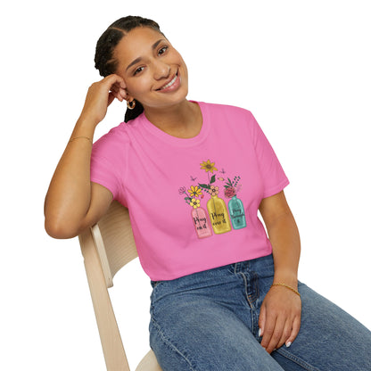 Jars of Flowers Unisex Softstyle T-Shirt