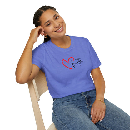 Faith Heart - Unisex Softstyle T-Shirt