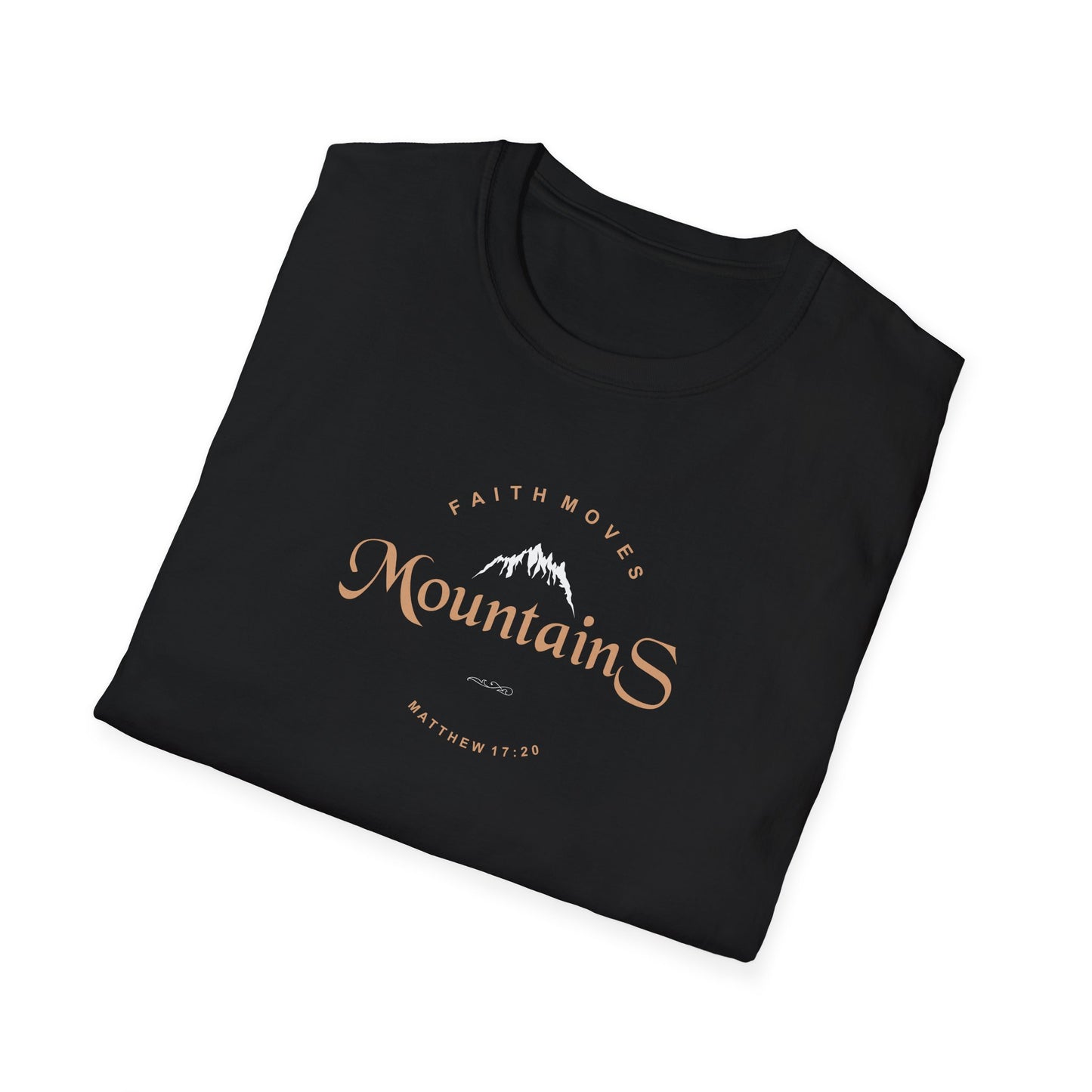 Faith Moves Mountains Unisex Softstyle T-Shirt