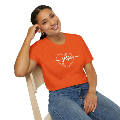 Heart-Jesus Unisex Softstyle T-Shirt