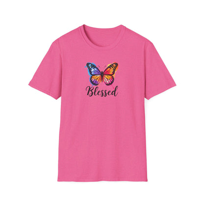 Color Splat Butterfly Unisex Softstyle T-Shirt