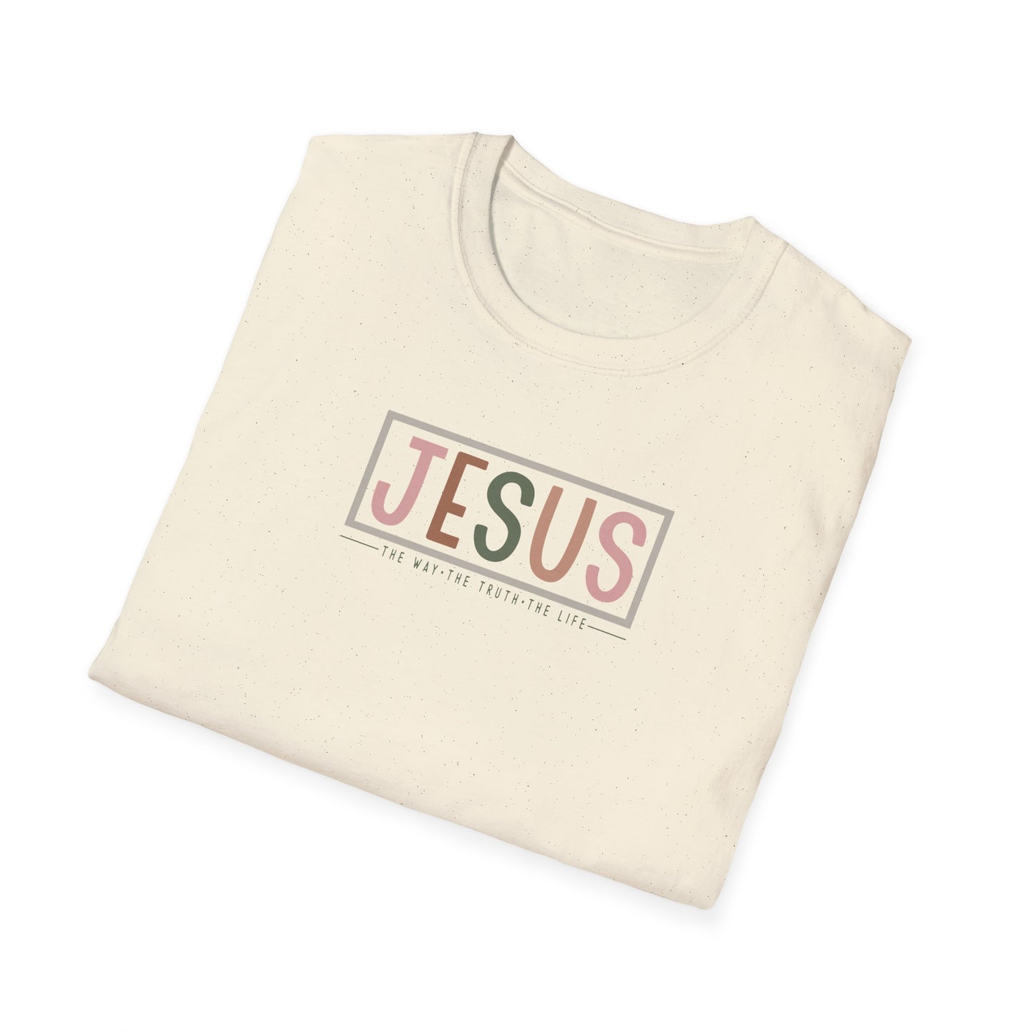 "Jesus - The Way The Truth The Life" Unisex Softstyle T-Shirt