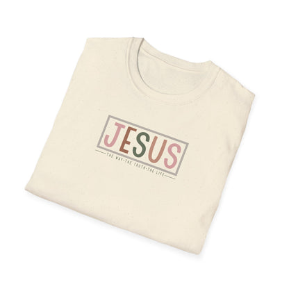 "Jesus - The Way The Truth The Life" Unisex Softstyle T-Shirt