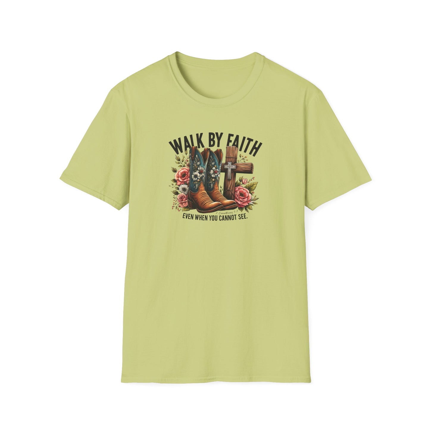 "Walk by Faith" Graphic T-Shirt for Faith-Loving Souls