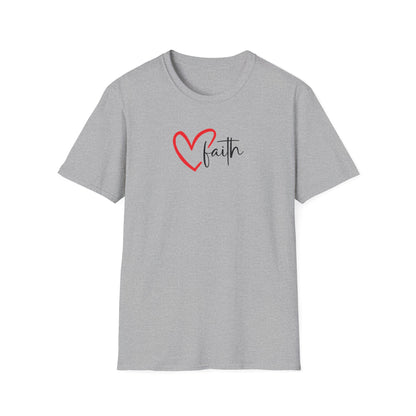 Faith Heart - Unisex Softstyle T-Shirt