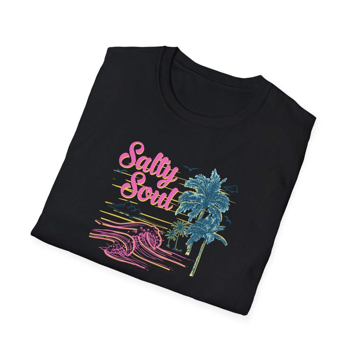 "Salty Soul" Front Print Unisex Softstyle T-Shirt
