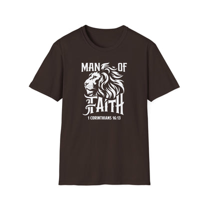 Man of Faith Front Unisex Softstyle T-Shirt