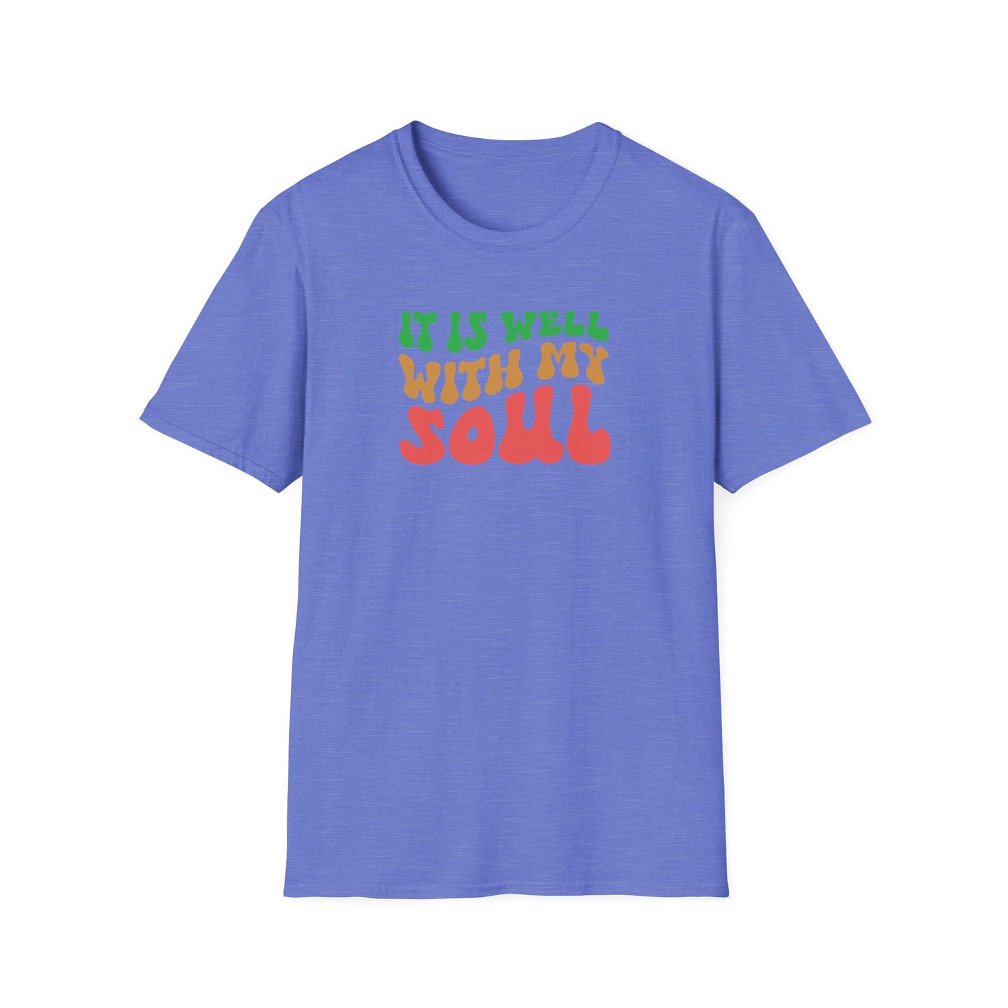 "It Is Well With My Soul" Front Print  Unisex Softstyle T-Shirt