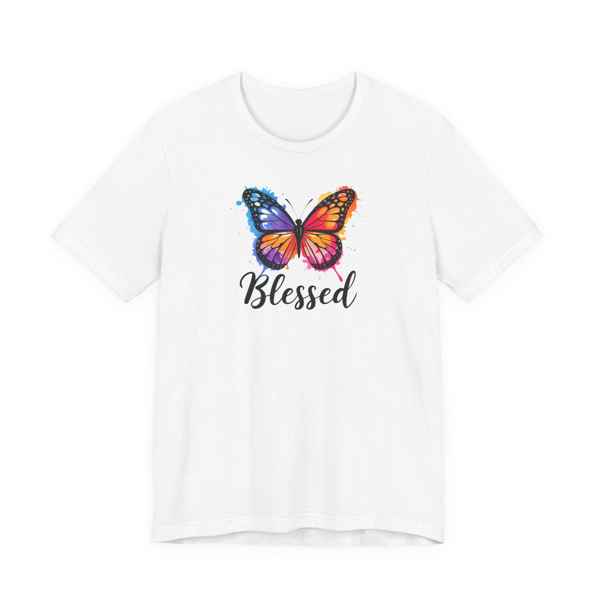 Color Splat Butterfly Unisex Softstyle T-Shirt