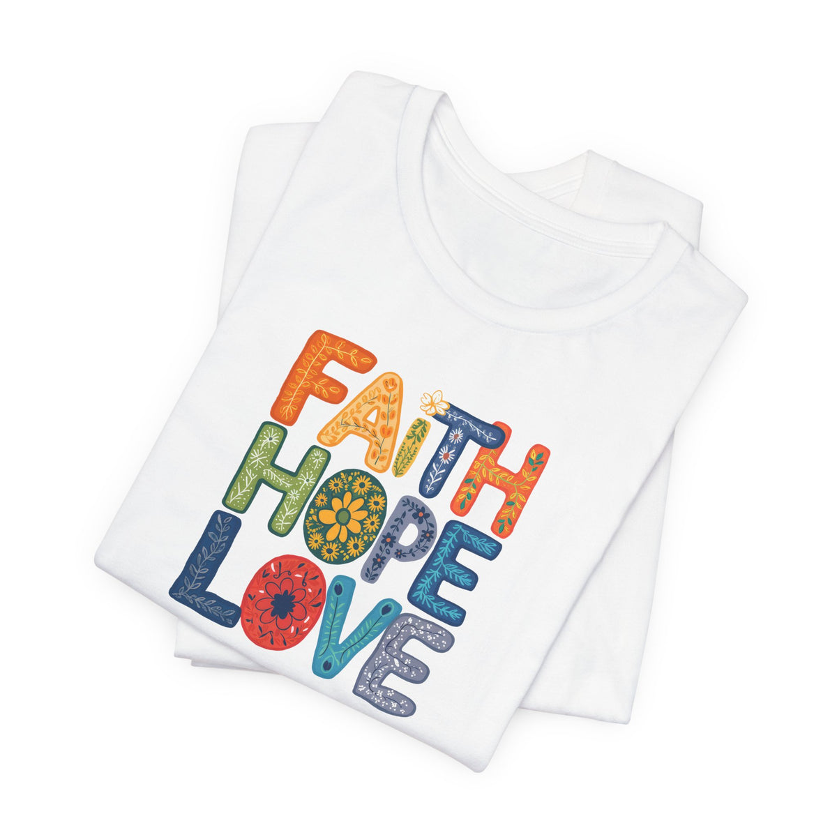 "Faith Hope Love" - Unisex Softstyle T-Shirt - Inspirational Graphic Tee