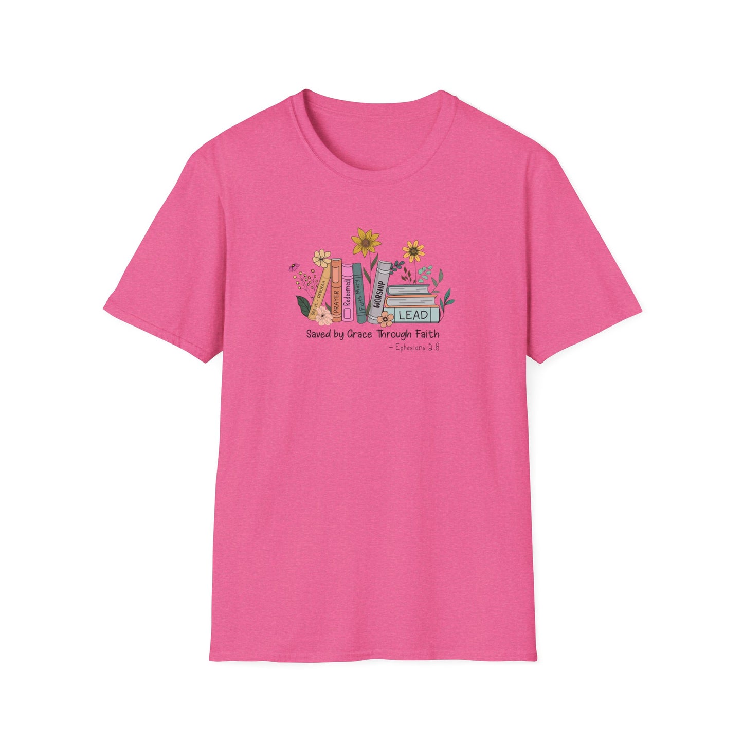 Flowers & Books Unisex Softstyle T-Shirt