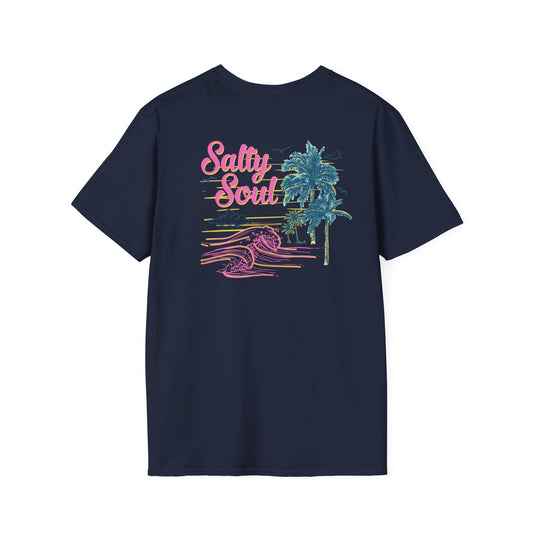 "Salty Soul" Back Print Unisex Softstyle T-Shirt
