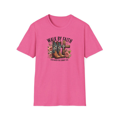 "Walk by Faith" Graphic T-Shirt for Faith-Loving Souls