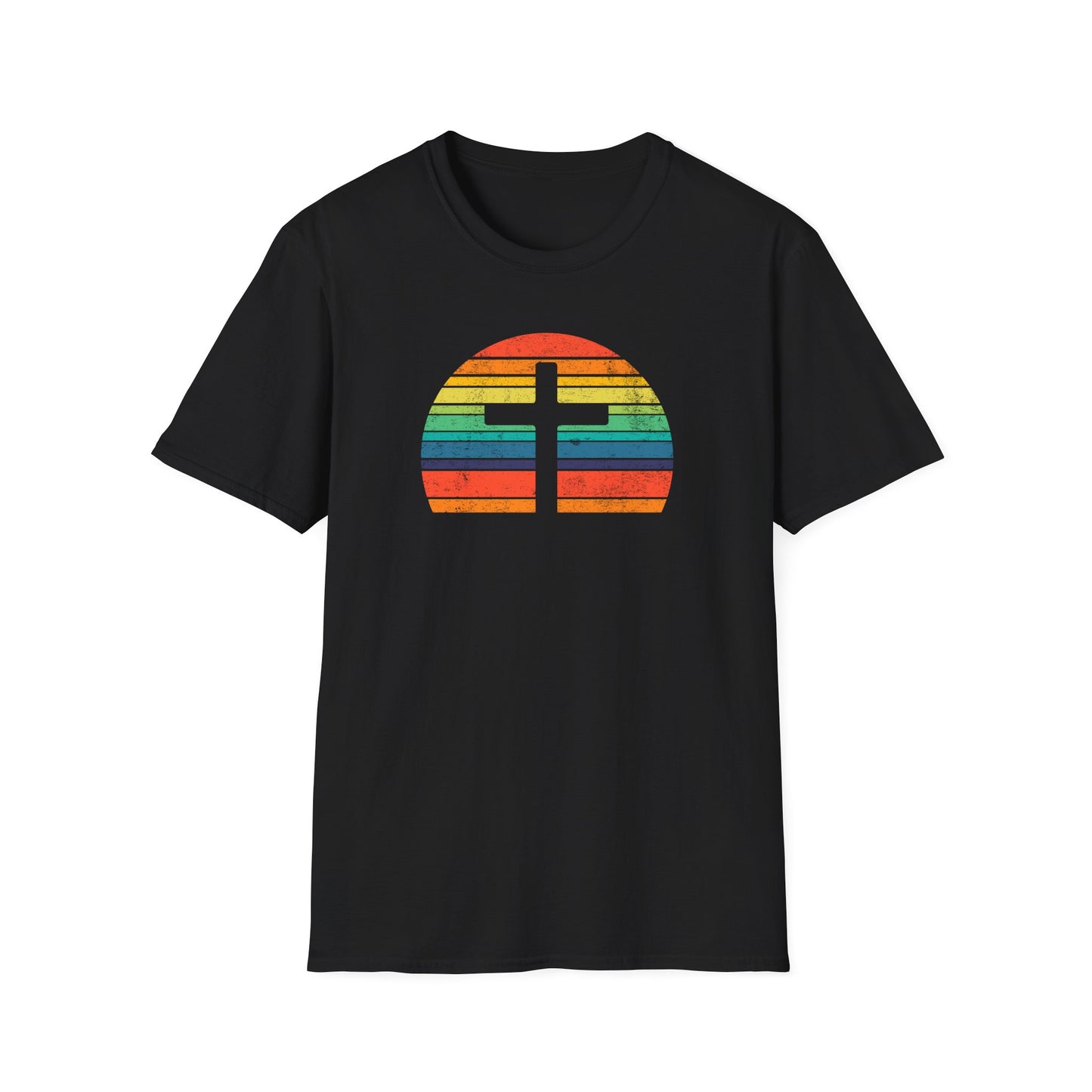 Retro Cross Unisex Softstyle T-Shirt