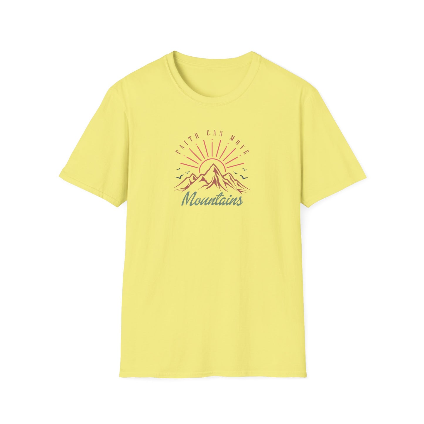 Faith Can Move Mountains D-3 Unisex Softstyle T-Shirt