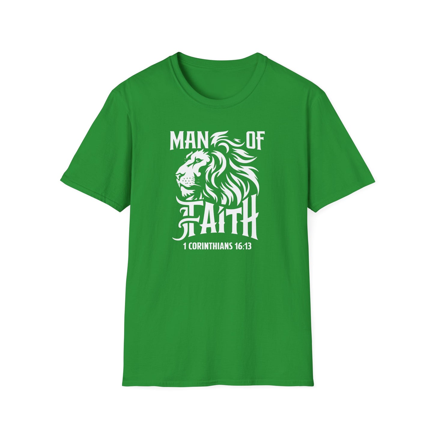 Man of Faith Front Unisex Softstyle T-Shirt