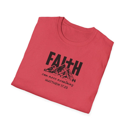 "Faith Can Move Mountains" Unisex Softstyle T-Shirt