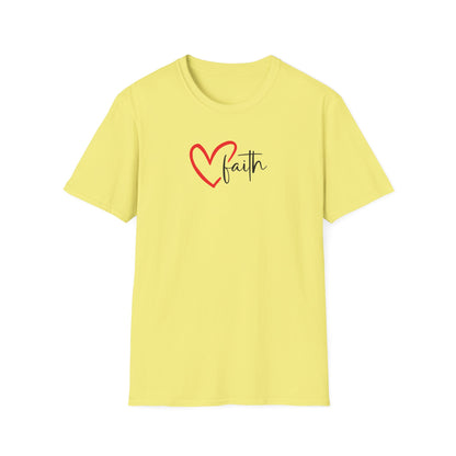Faith Heart - Unisex Softstyle T-Shirt