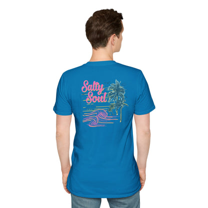 "Salty Soul" Back Print Unisex Softstyle T-Shirt