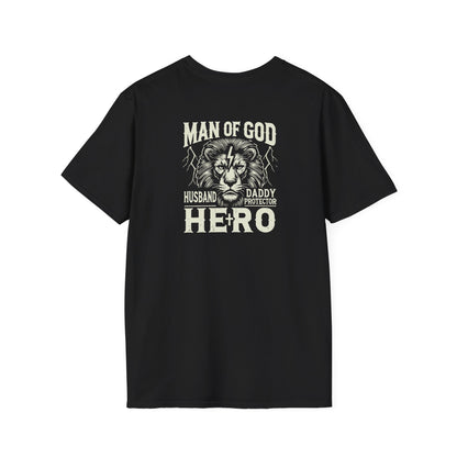 "Man of God Hero" Unisex Softstyle T-Shirt