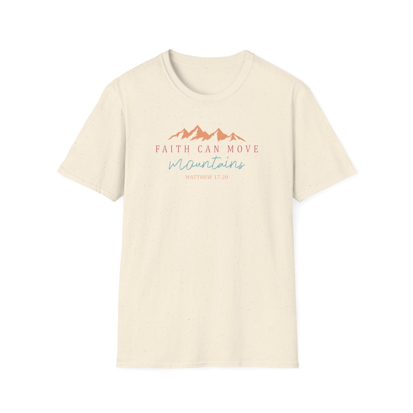 Faith Can Move Mountains Unisex Softstyle T-Shirt
