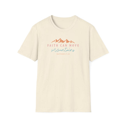 Faith Can Move Mountains Unisex Softstyle T-Shirt