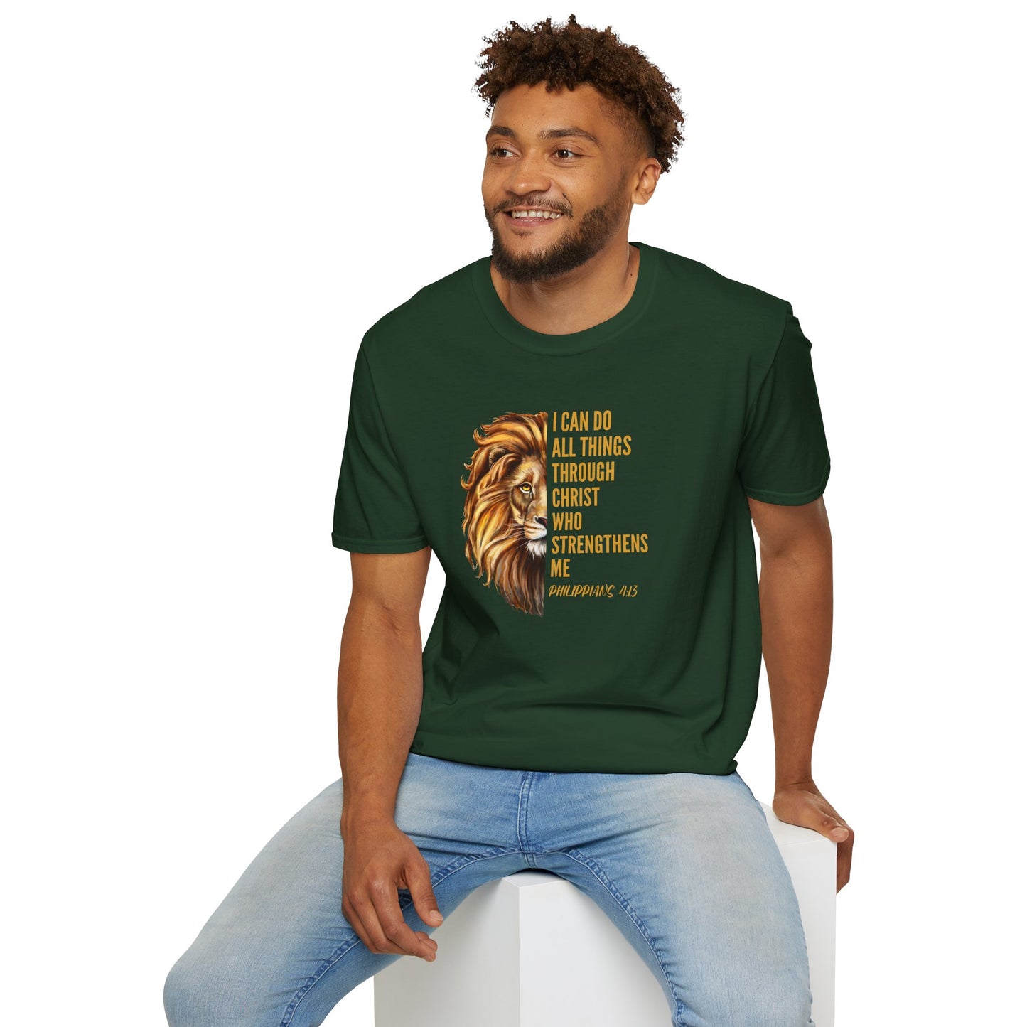 "I Can Do All Things Through Christ" - Unisex Softstyle T-Shirt