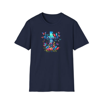 "Faith and Nature" -  Unisex T-Shirt - Christian, Butterfly Design