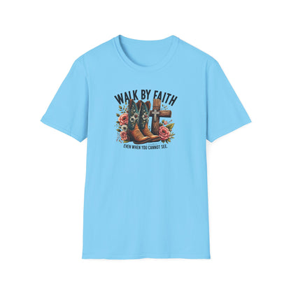 "Walk by Faith" Graphic T-Shirt for Faith-Loving Souls