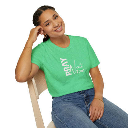 "Pray Wait Trust" Unisex Softstyle T-Shirt