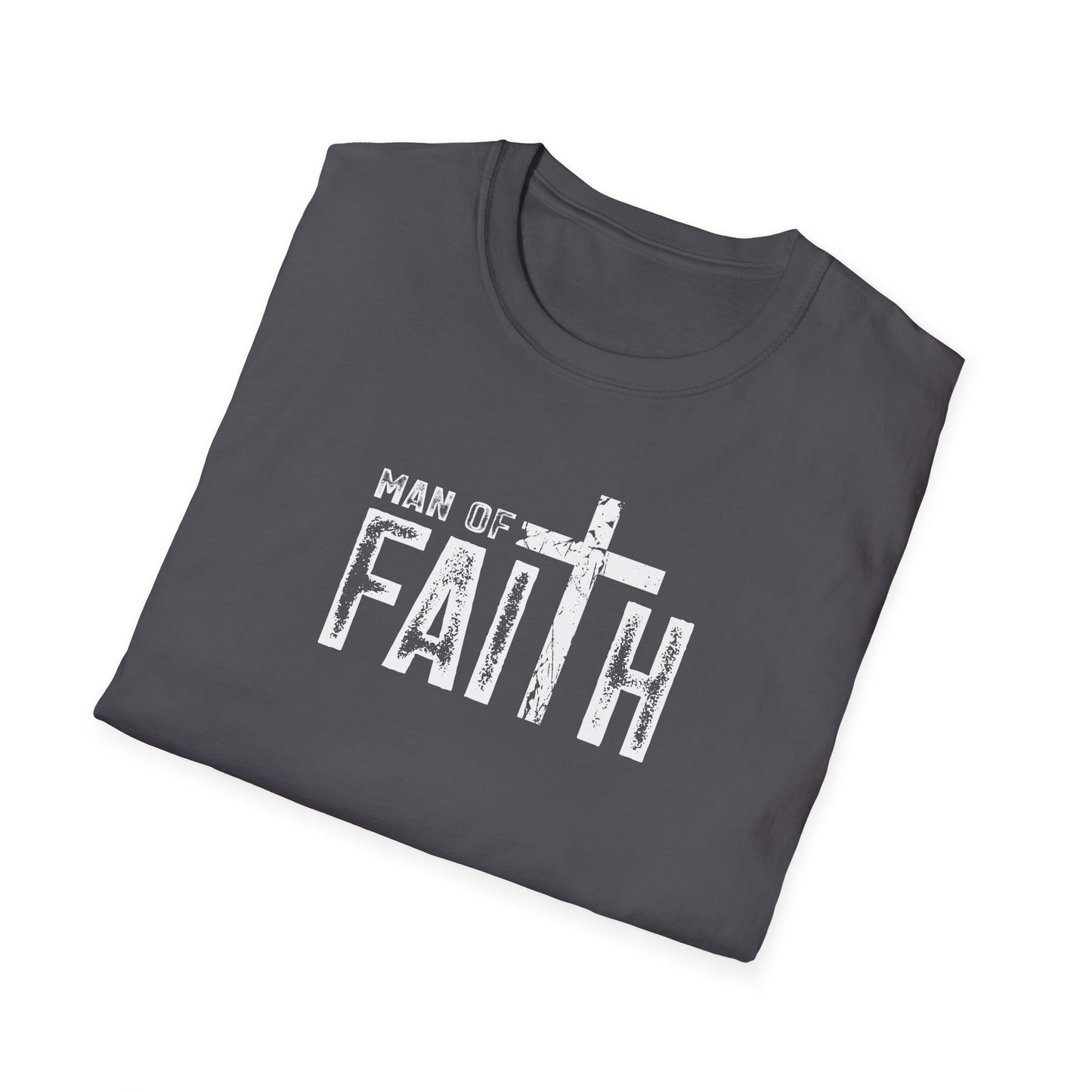 "Man of Faith" Retro Unisex Softstyle T-Shirt