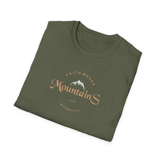 Faith Moves Mountains Unisex Softstyle T-Shirt