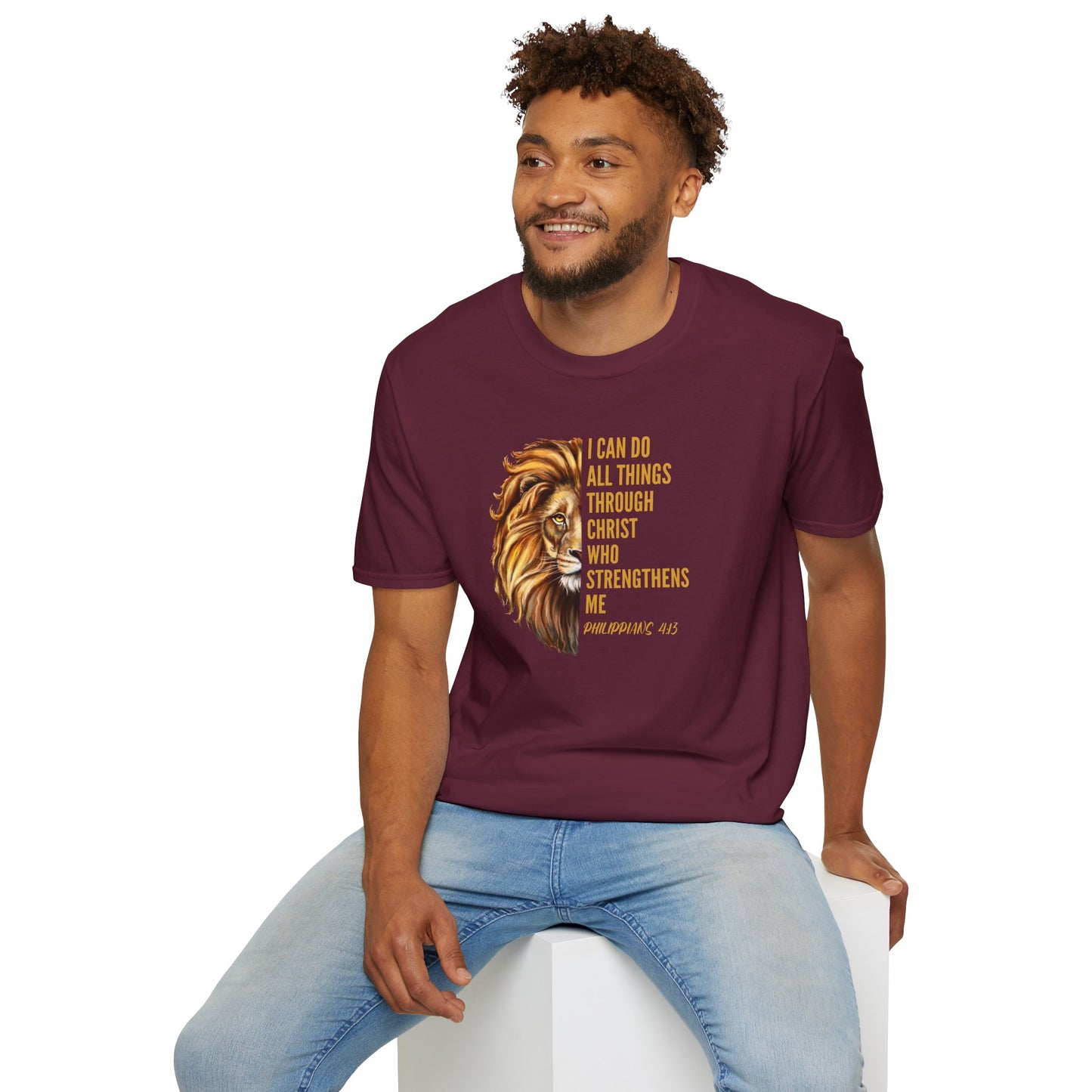 "I Can Do All Things Through Christ" - Unisex Softstyle T-Shirt