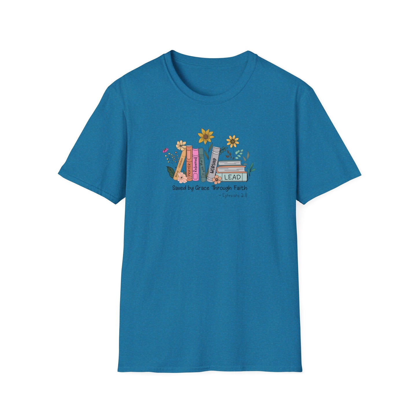 Flowers & Books Unisex Softstyle T-Shirt