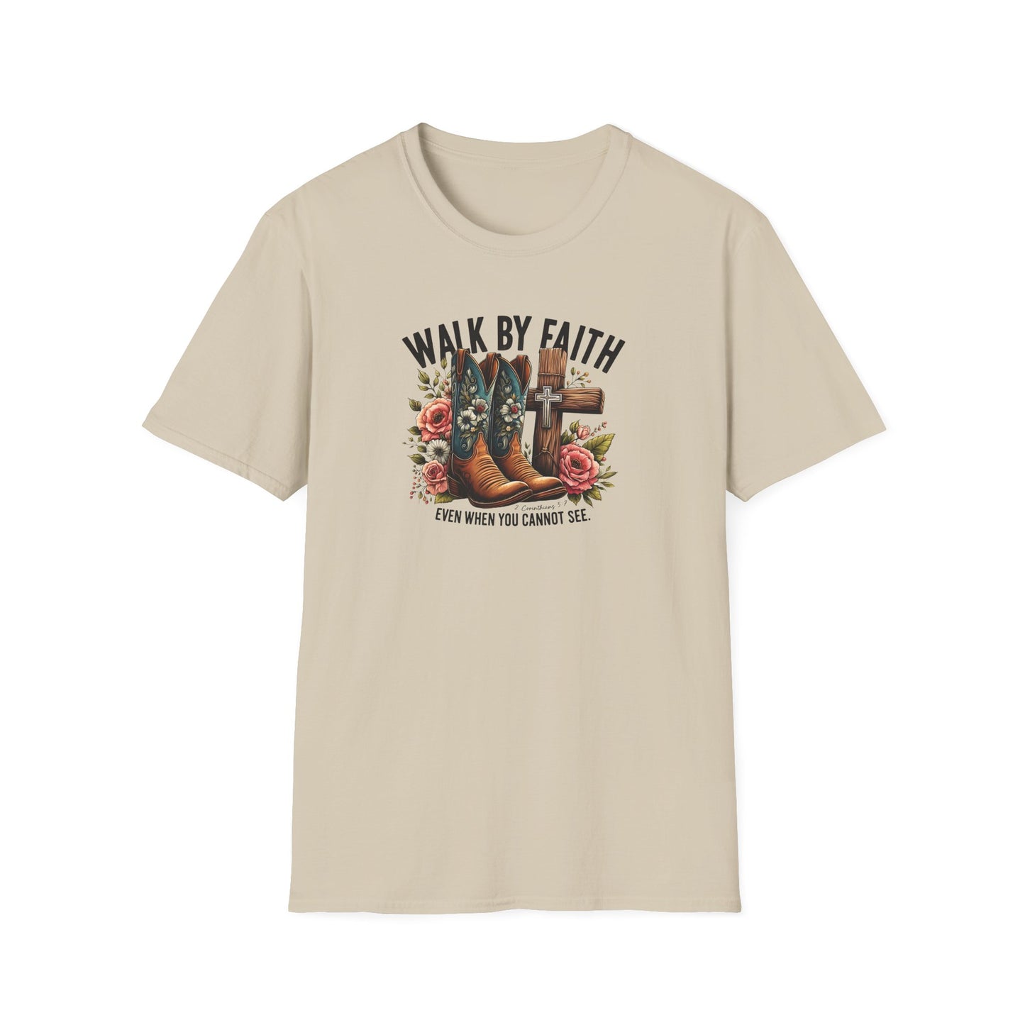 "Walk by Faith" Graphic T-Shirt for Faith-Loving Souls