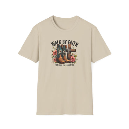 "Walk by Faith" Graphic T-Shirt for Faith-Loving Souls