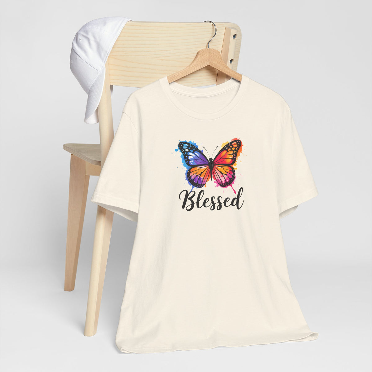Color Splat Butterfly Unisex Softstyle T-Shirt
