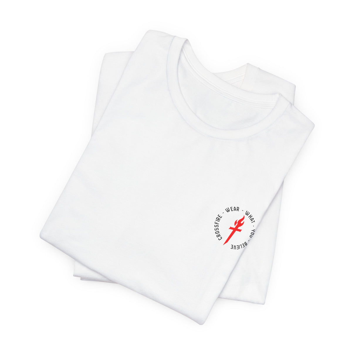 "The Suit Didn't Change Him" Back Print Christian T-Shirt