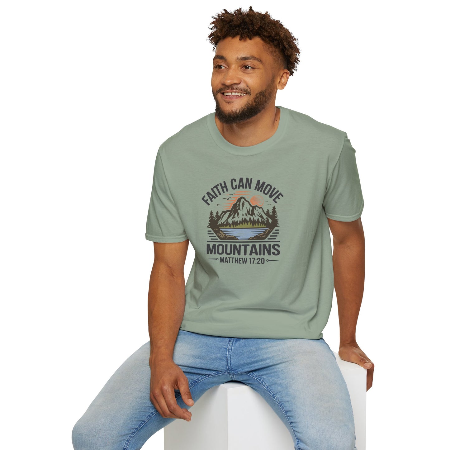 "Faith Can Move Mountains" D-1 Unisex Softstyle T-Shirt