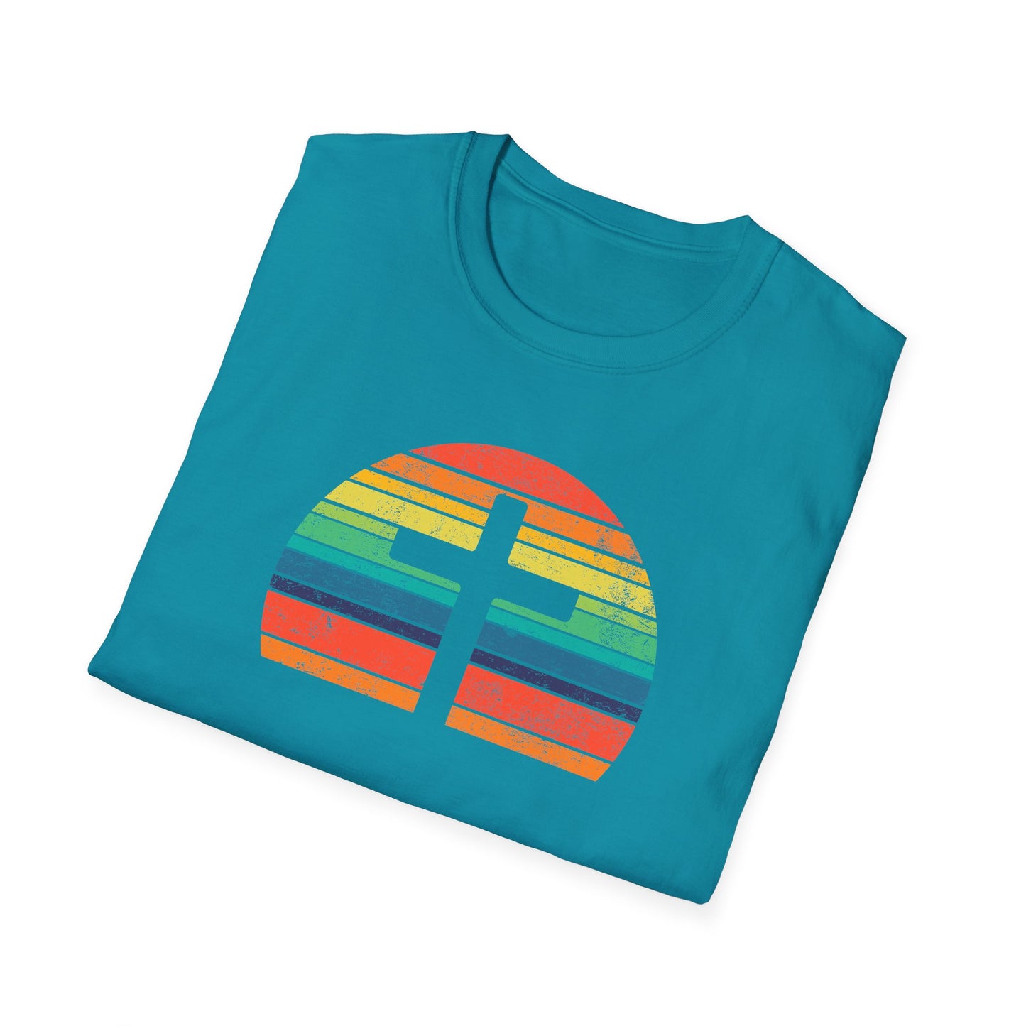 Retro Cross Unisex Softstyle T-Shirt
